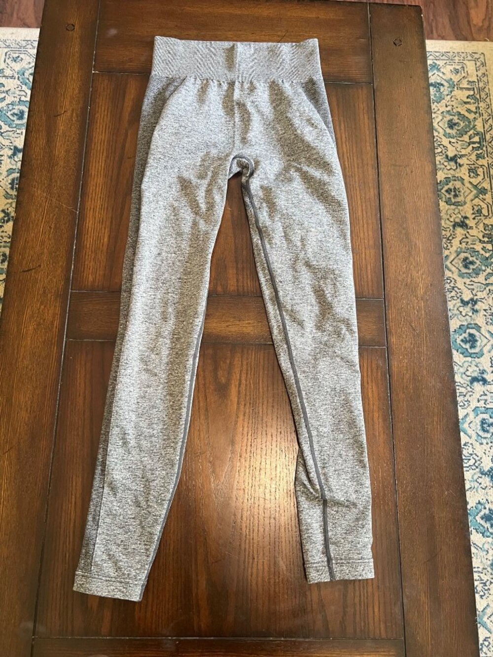 Gymshark Grey Long Length Pull On Activewear Leggings XS Athletic Workout